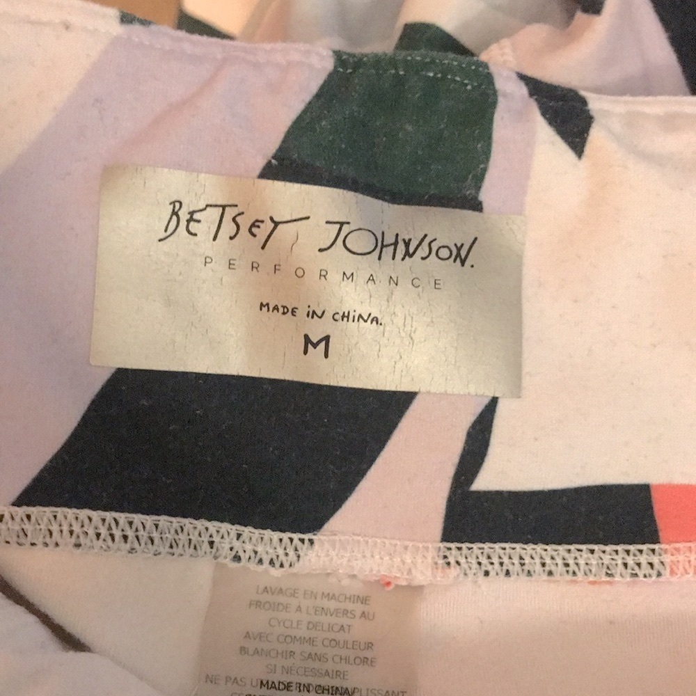 BETSEY JOHNSON Performance Colorful Abstract Yoga Leggings - Picture 7 of 8